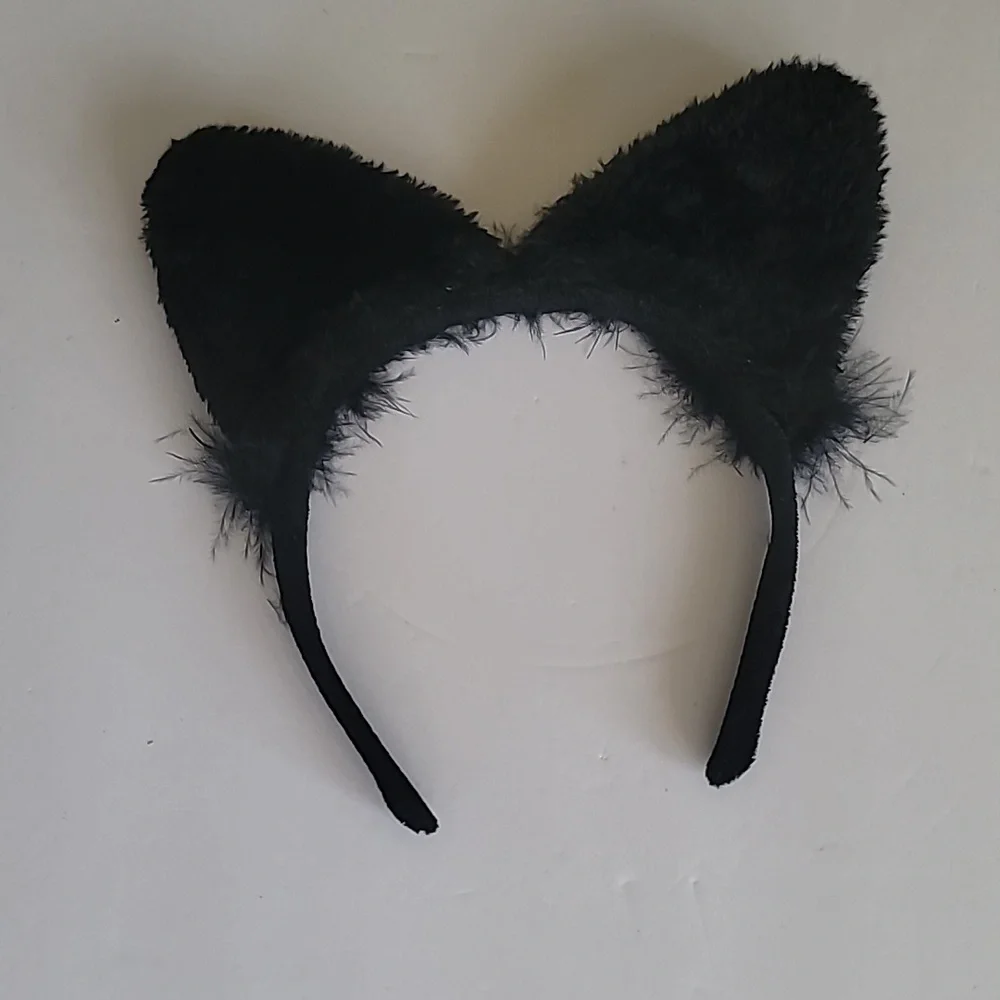 Madigras Masquerade Mask Cat Ear Headband Party Costume Halloween